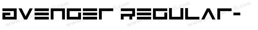 Avenger Regular字体转换